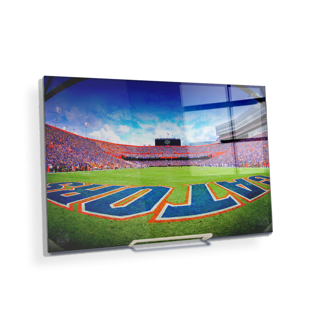 Florida Gators - Swamp End Zone - College Wall Art #Canvas