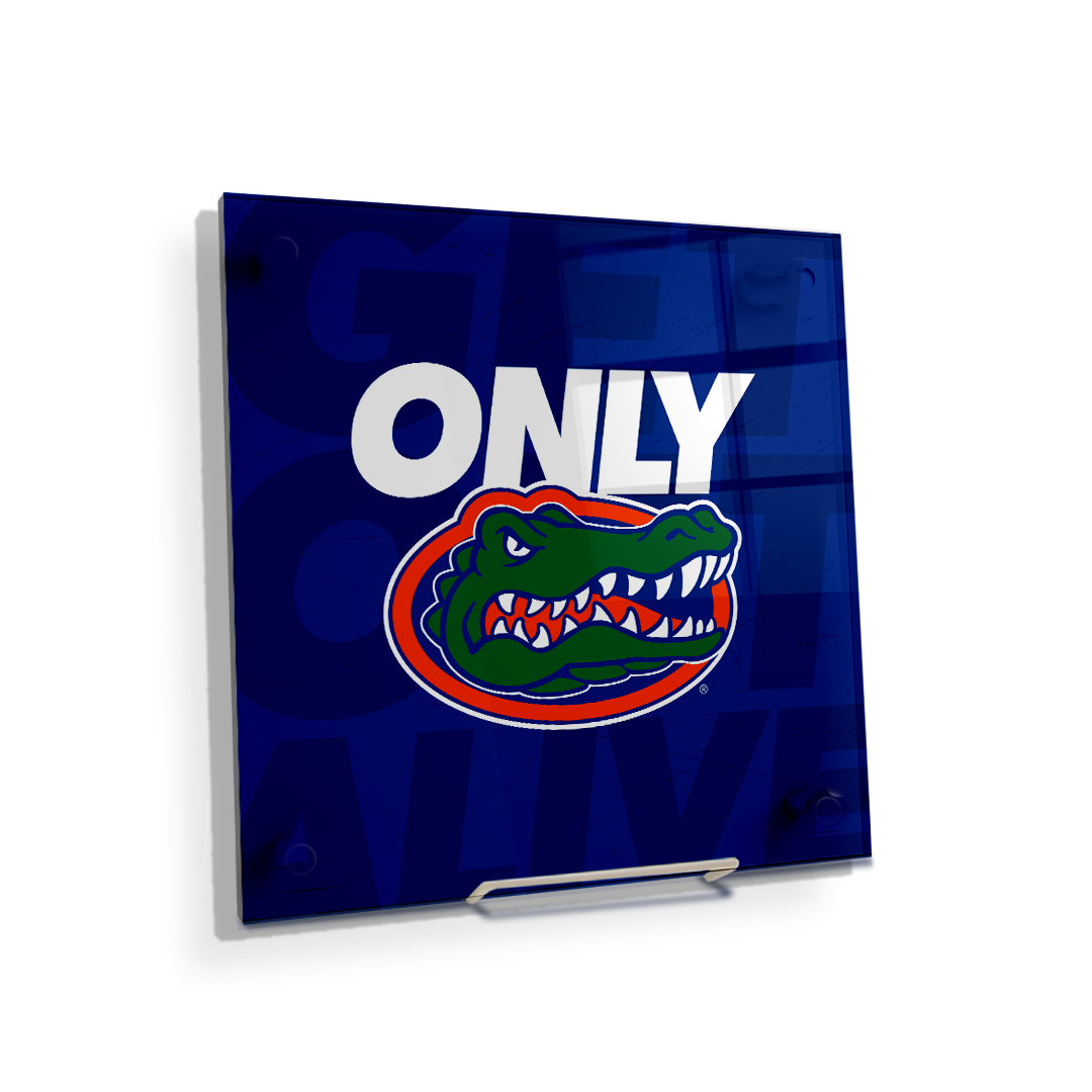 Florida Gators - Only Gators Blue - College Wall Art #Canvas