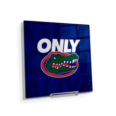 Florida Gators - Only Gators Blue - College Wall Art #Acrylic Mini