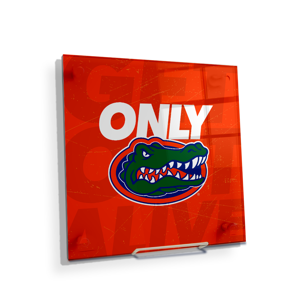 Florida Gators - Only Gators Orange - College Wall Art #Canvas