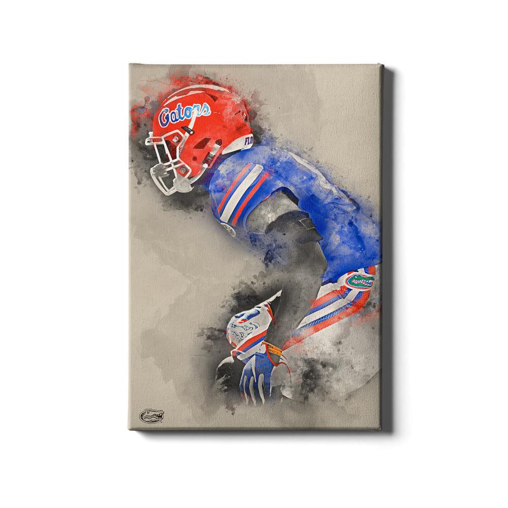 Florida Gators - Gator Defend Watercolor - College Wall Art #Canvas