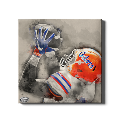 Florida Gators - The Catch Watercolor - College Wall Art #Canvas