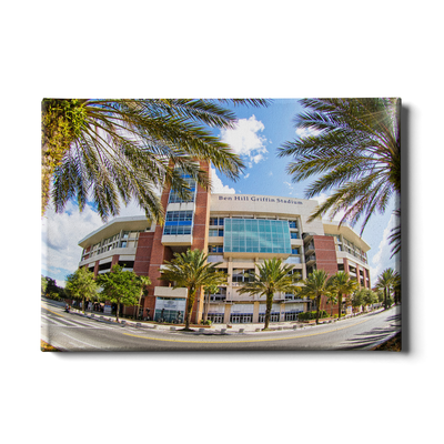 Florida Gators - Fisheye View Ben Hill Griffin Stadium - College Wall Art #Canvas