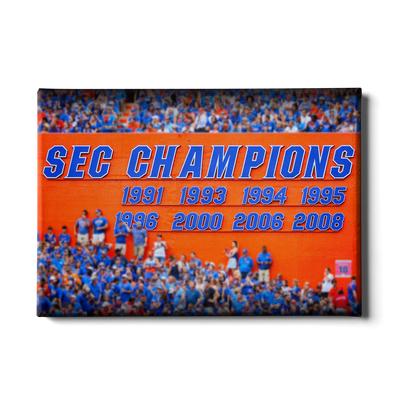 Florida Gators - SEC Champs Sign - College Wall Art #Canvas