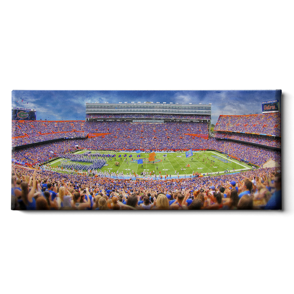 Florida Gators - Ben Hill Griffin Stadium Pano - College Wall Art #Canvas