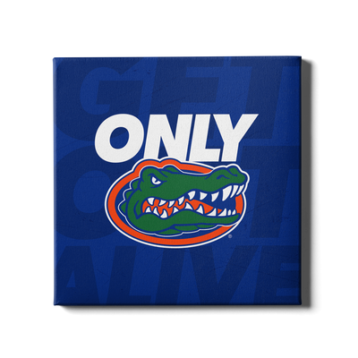 Florida Gators - Only Gators Blue - College Wall Art #Canvas