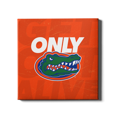 Florida Gators - Only Gators Orange - College Wall Art #Canvas