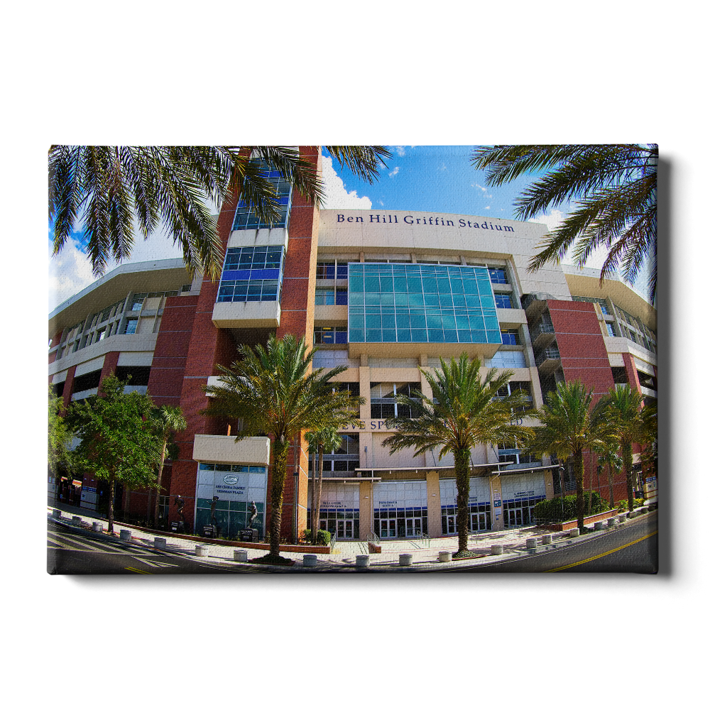 Florida Gators - Ben Hill Griffin Fisheye View - College Wall Art #Canvas