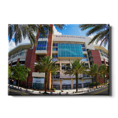 Florida Gators - Ben Hill Griffin Fisheye View - College Wall Art #Canvas