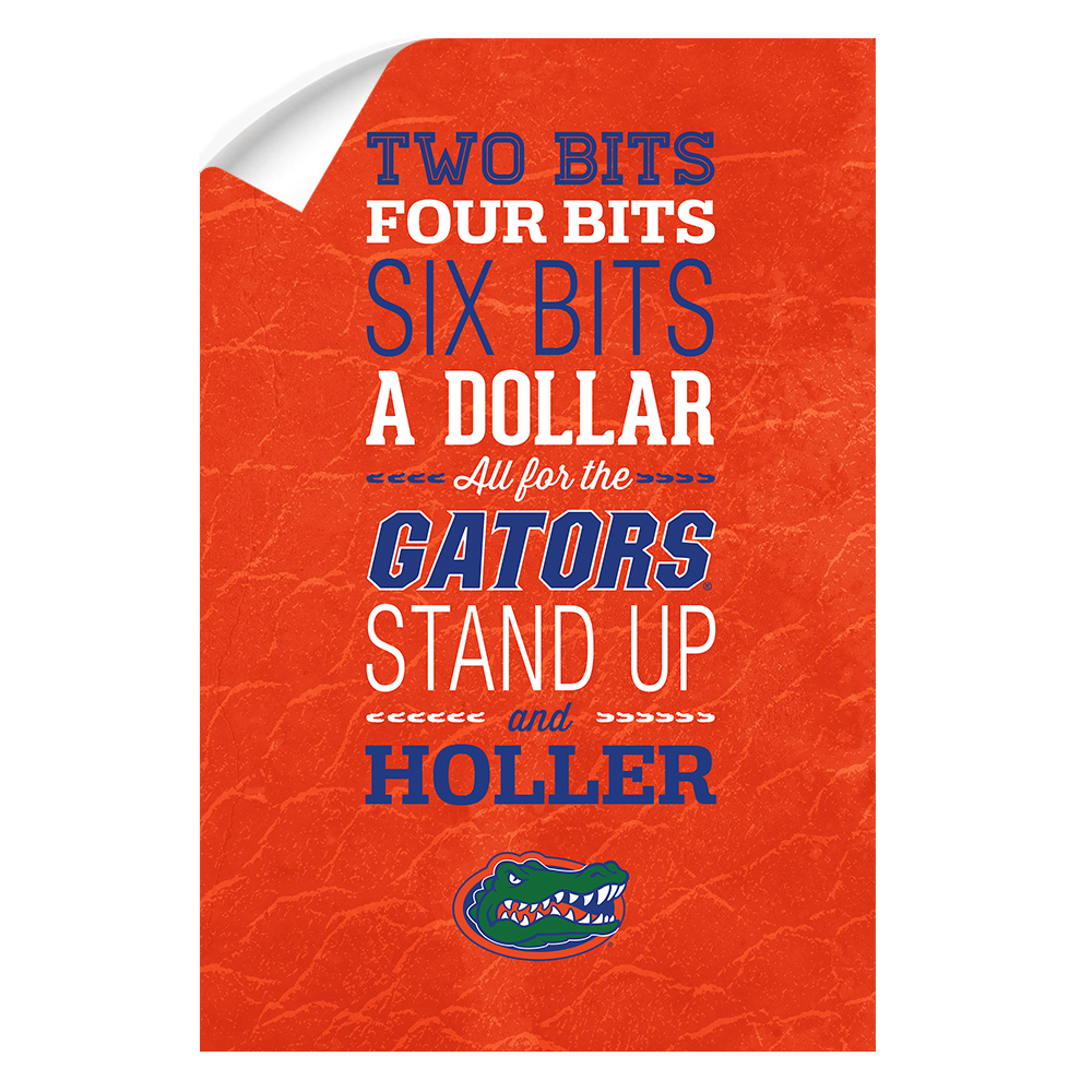 Florida Gators - Mr Two Bits - College Wall Art #Canvas