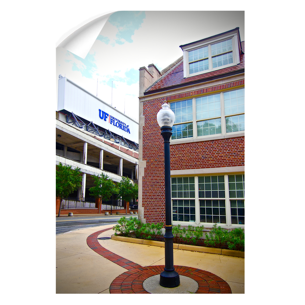 Florida Gators - UF Street Lamp - College Wall Art #Canvas