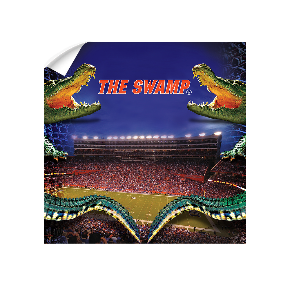 Florida Gators - Night Gator - College Wall Art #Canvas