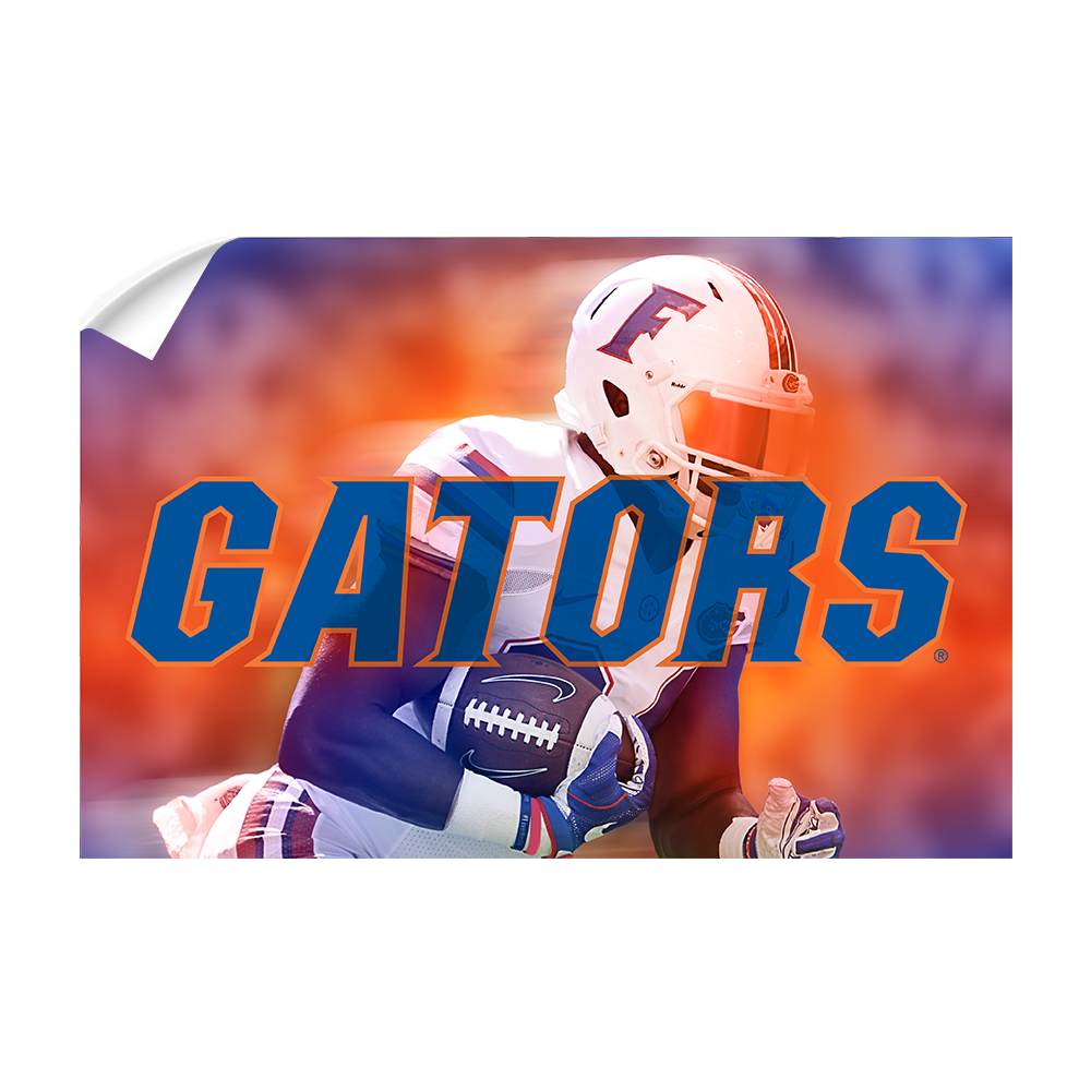 Florida Gators - Throw Back Run - College Wall Art #Canvas