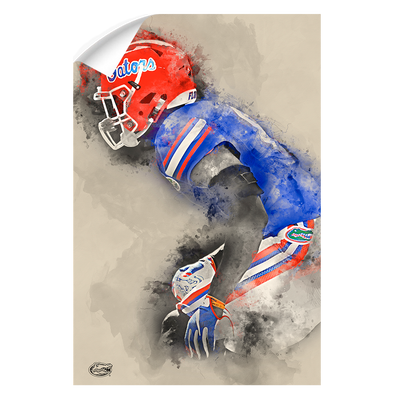 Florida Gators - Gator Defend Watercolor - College Wall Art #Wall Decal