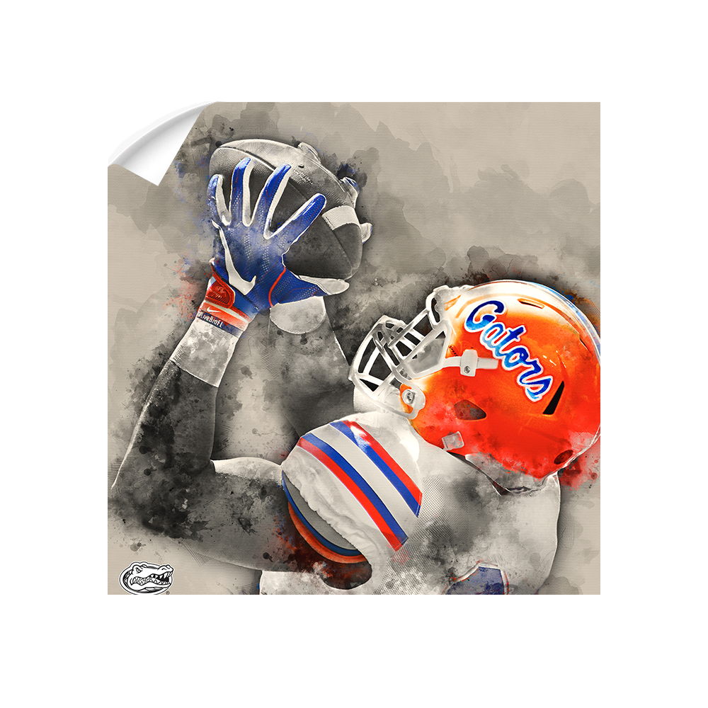 Florida Gators - The Catch Watercolor - College Wall Art #Wall Decal