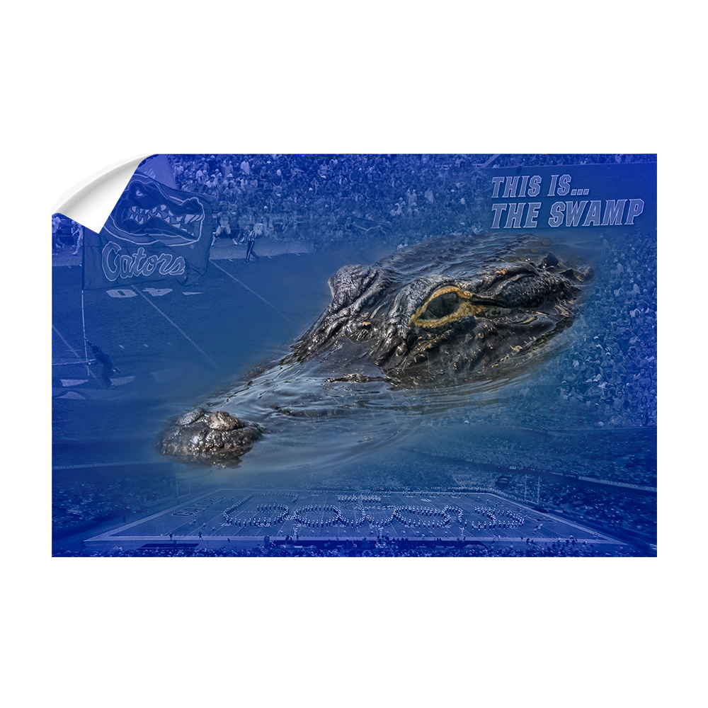 Florida Gators - Gator Swamp - College Wall Art #Canvas