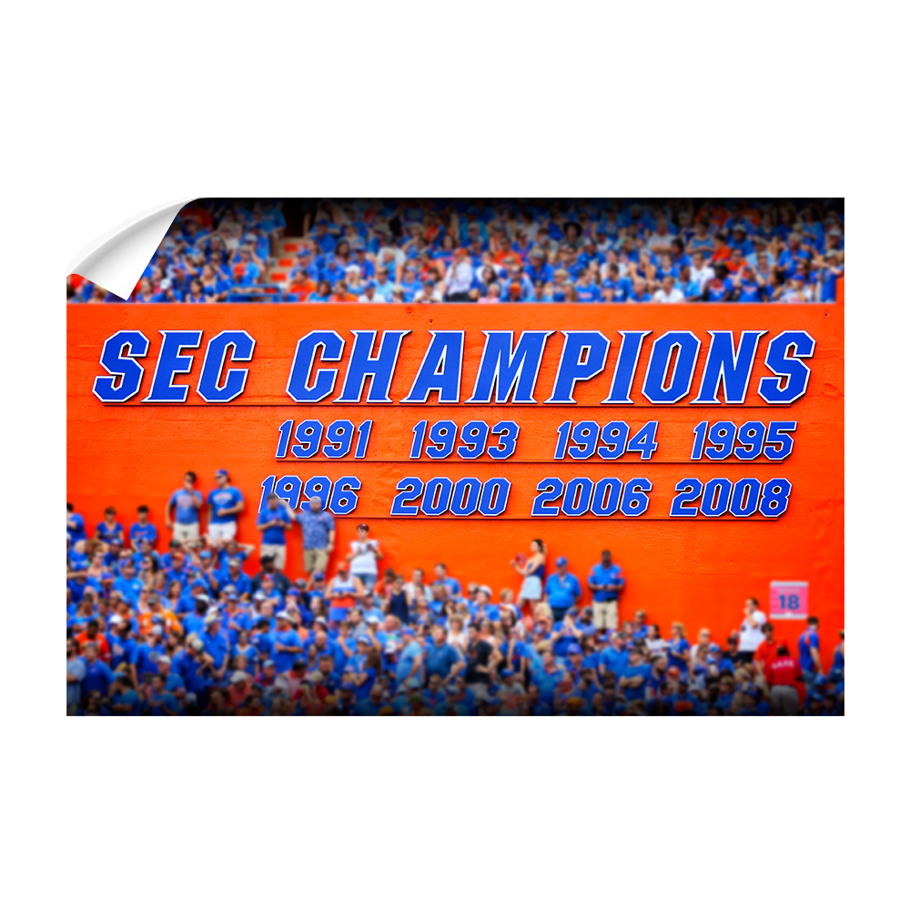 Florida Gators - SEC Champs Sign - College Wall Art #Canvas