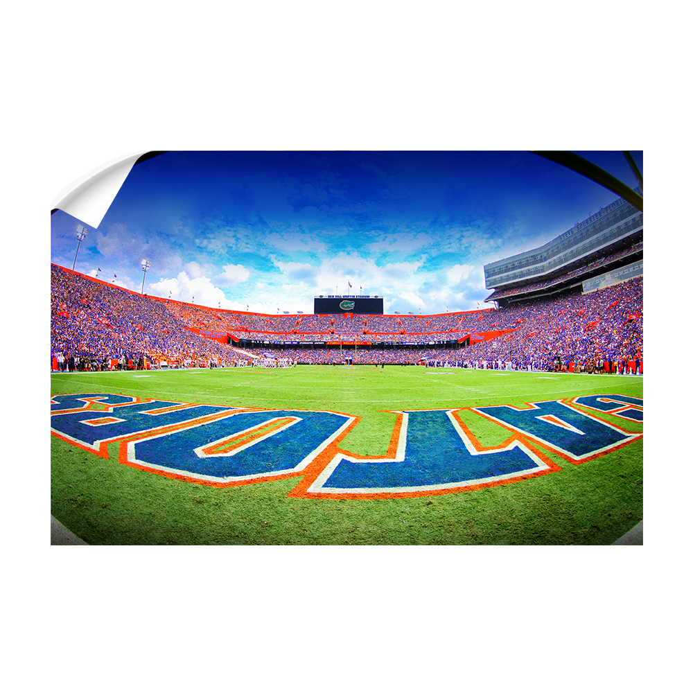 Florida Gators - Swamp End Zone - College Wall Art #Canvas