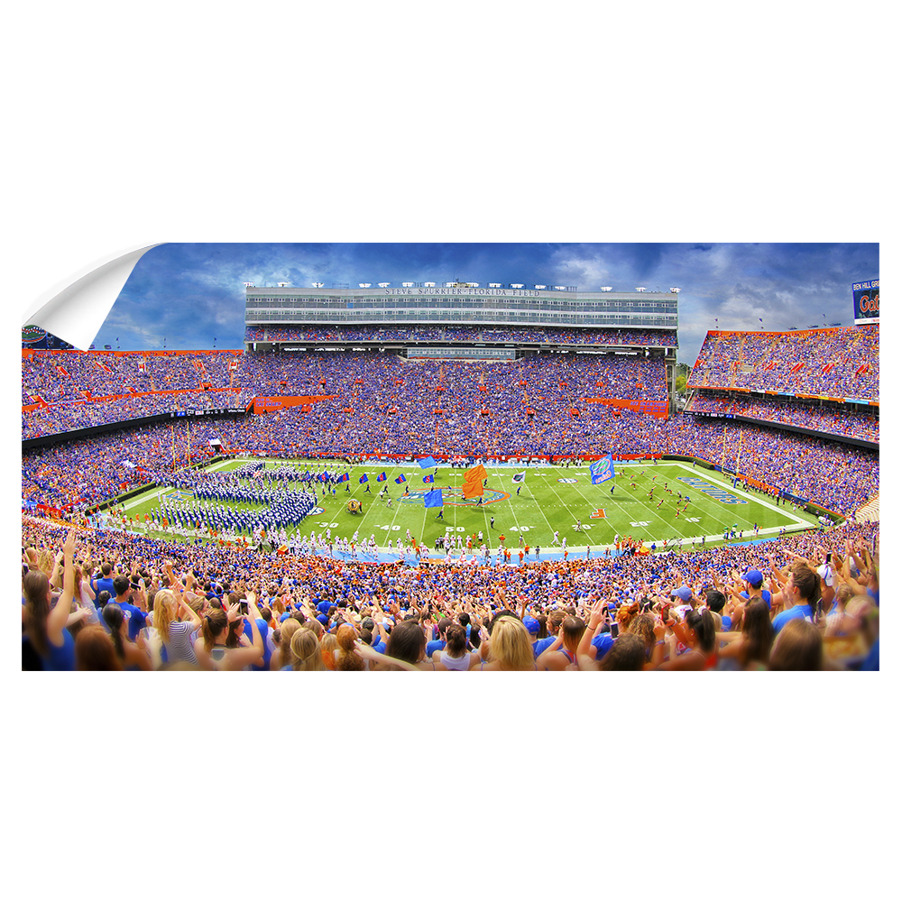 Florida Gators - Ben Hill Griffin Stadium Pano - College Wall Art #Canvas