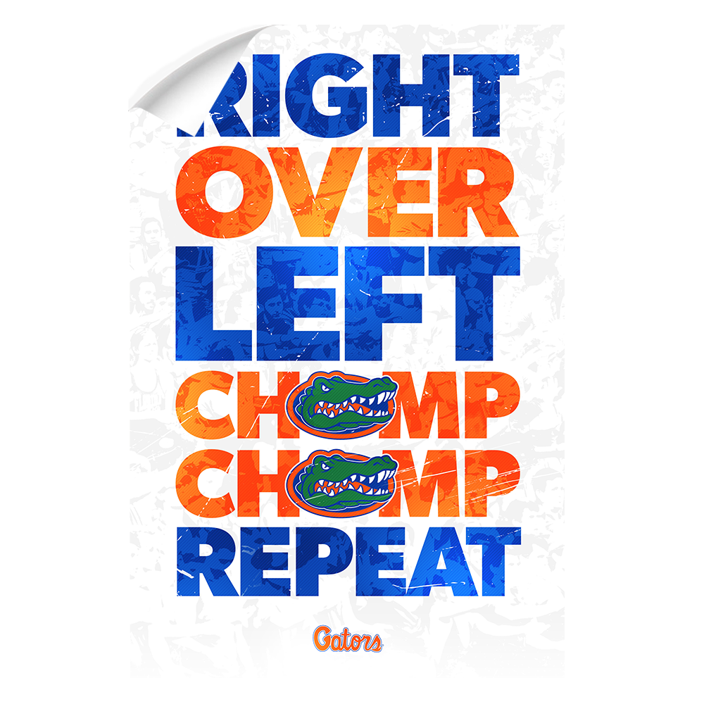 Florida Gators - Chomp Chomp - College Wall Art #Canvas