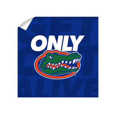 Florida Gators - Only Gators Blue - College Wall Art #Wall Decal