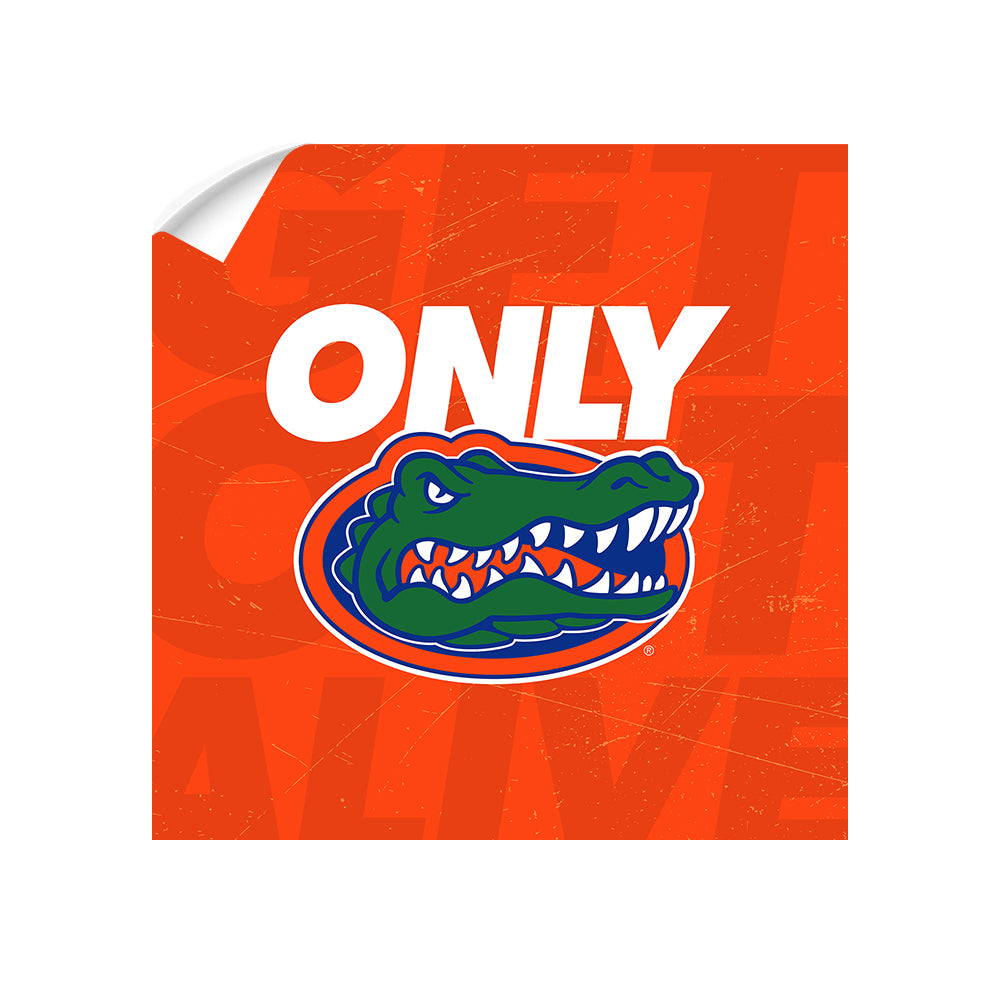 Florida Gators - Only Gators Orange - College Wall Art #Canvas