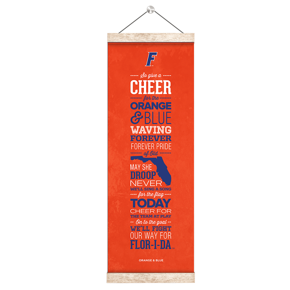 Florida Gators - Florida Orange and Blue - College Wall Art #Canvas