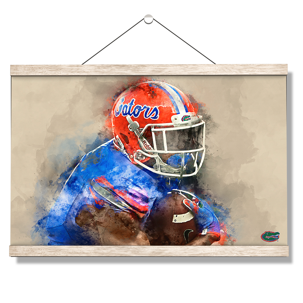 Florida Gators - Gator Watercolor - College Wall Art #Hanging Canvas