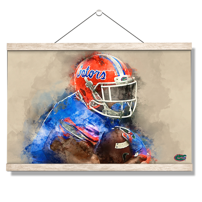 Florida Gators - Gator Watercolor - College Wall Art #Hanging Canvas