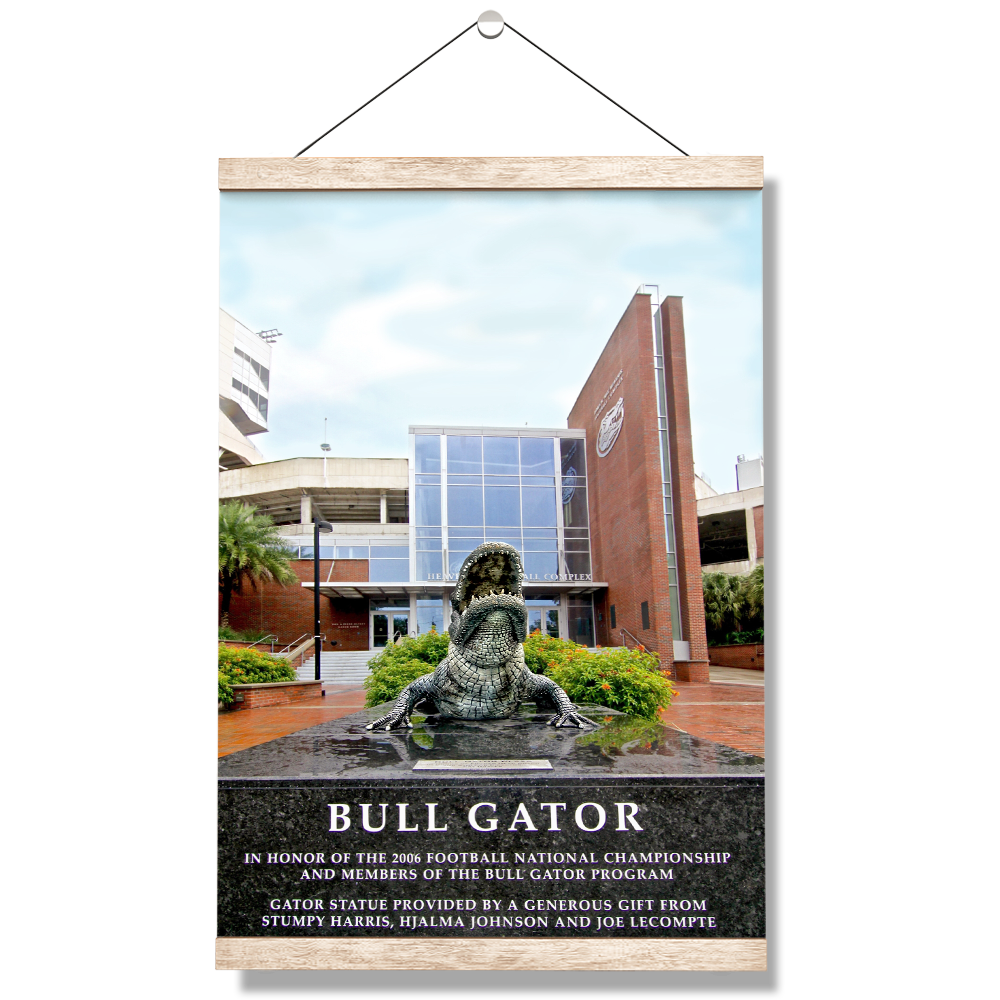 Florida Gators - Bull Gator - College Wall Art #Canvas