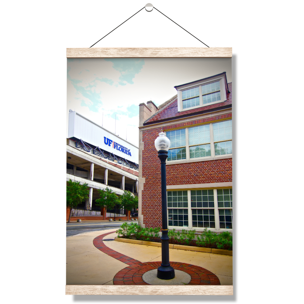 Florida Gators - UF Street Lamp - College Wall Art #Canvas