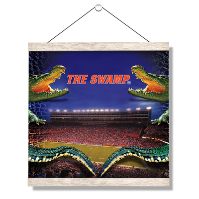 Florida Gators - Night Gator - College Wall Art #Hanging Canvas