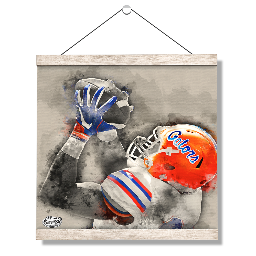 Florida Gators - The Catch Watercolor - College Wall Art #Hanging Canvas