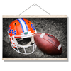 Florida Gators - Gator Ball Helmet - College Wall Art #Hanging Canvas