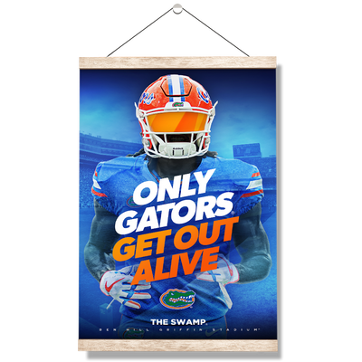 Florida Gators - Only Gators - College Wall Art #Hanging Canvas