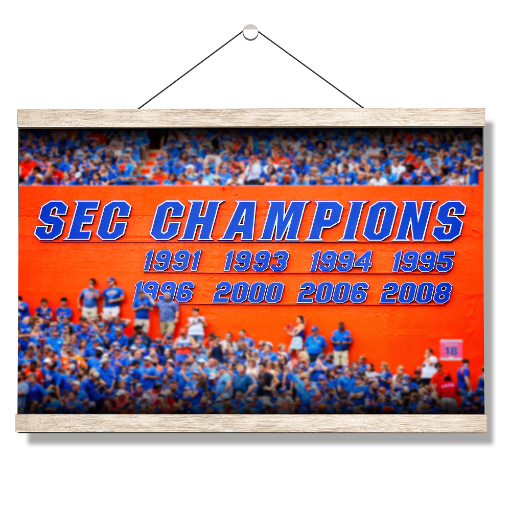 Florida Gators - SEC Champs Sign - College Wall Art #Canvas