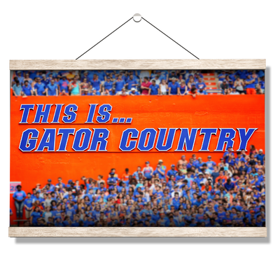 Florida Gators - Gator Country - College Wall Art #Hanging Canvas