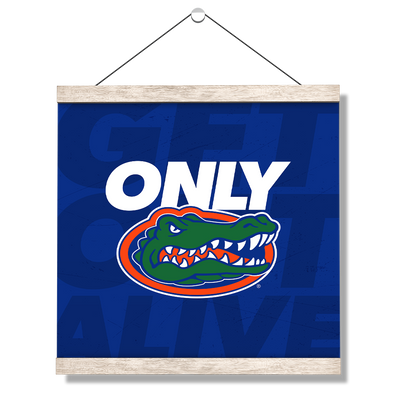 Florida Gators - Only Gators Blue - College Wall Art #Hanging Canvas