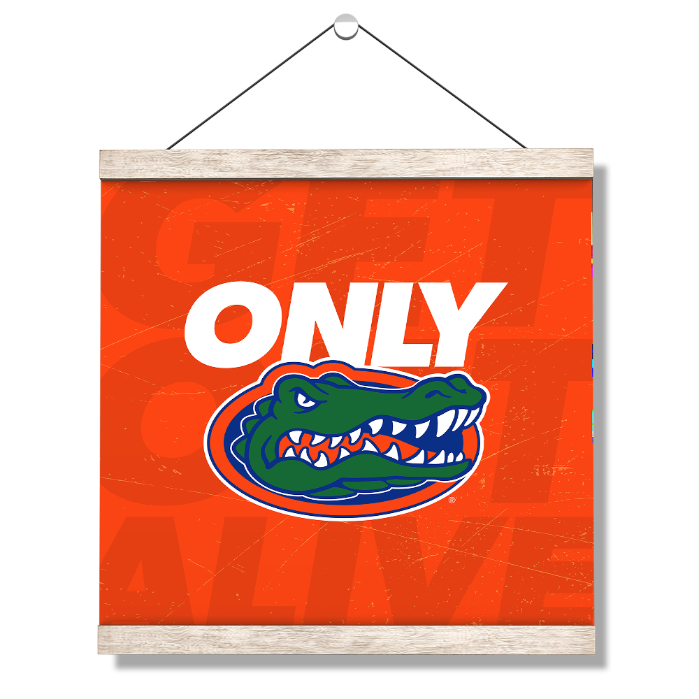 Florida Gators - Only Gators Orange - College Wall Art #Canvas