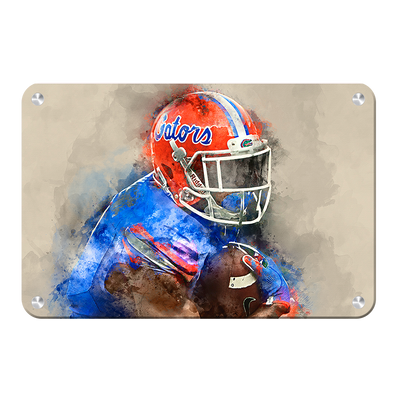 Florida Gators - Gator Watercolor - College Wall Art #Metal