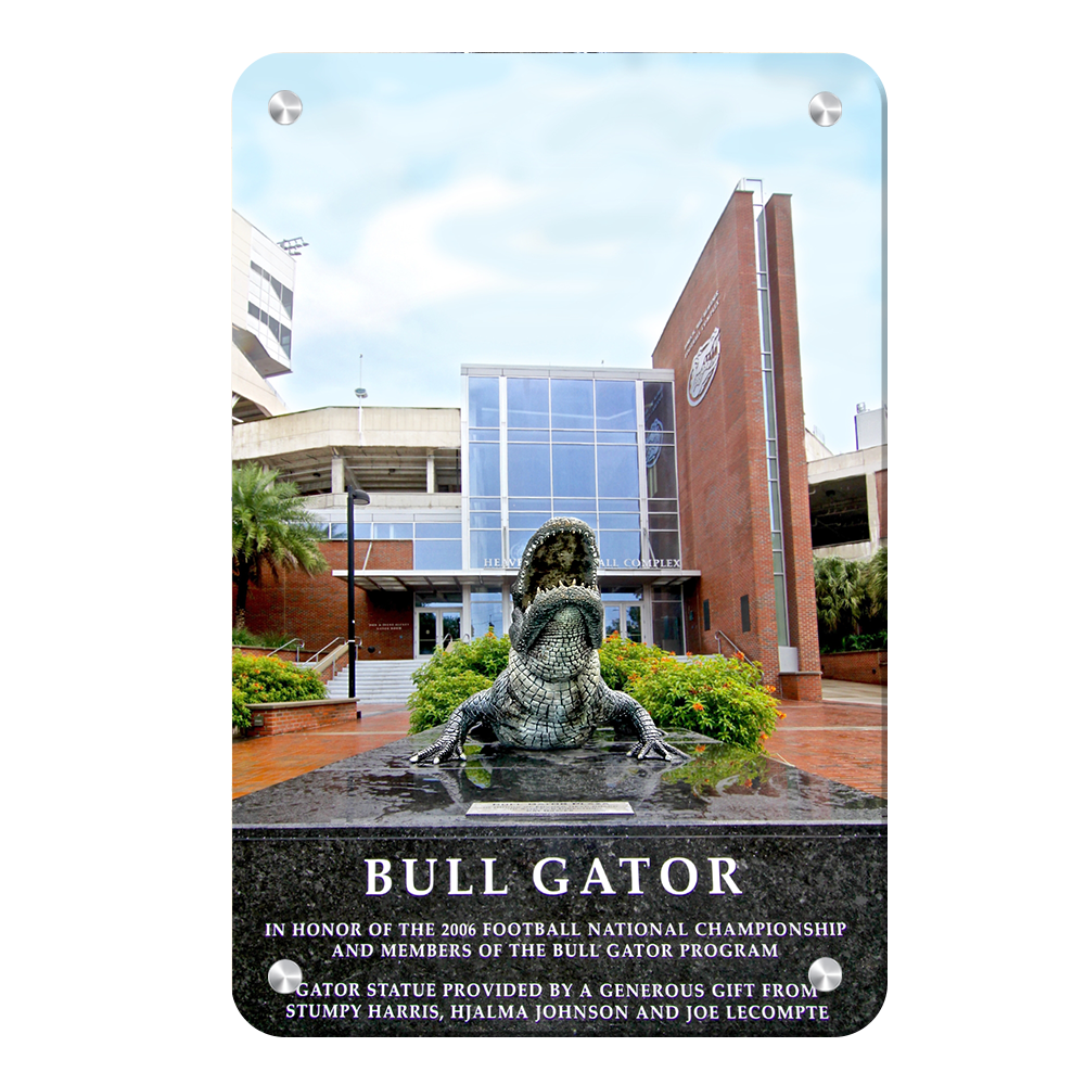 Florida Gators - Bull Gator - College Wall Art #Canvas