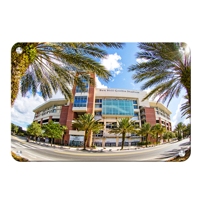 Florida Gators - Fisheye View Ben Hill Griffin Stadium - College Wall Art #Metal