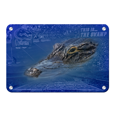 Florida Gators - Gator Swamp - College Wall Art #Metal