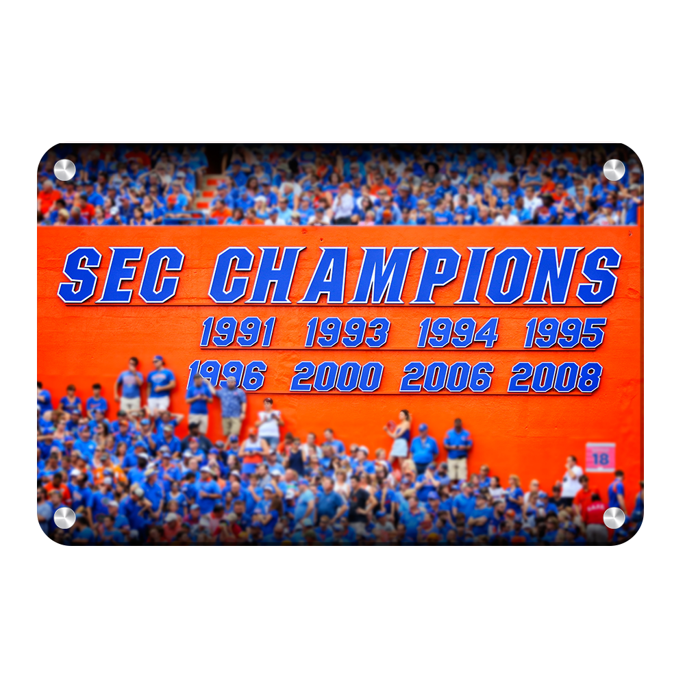 Florida Gators - SEC Champs Sign - College Wall Art #Canvas