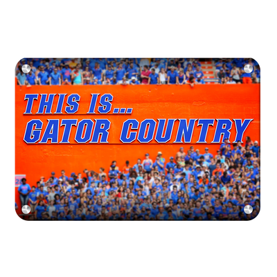 Florida Gators - Gator Country - College Wall Art #Metal