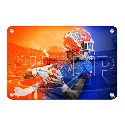 Florida Gators - Orange and Blue CHOMP - College Wall Art #Metal