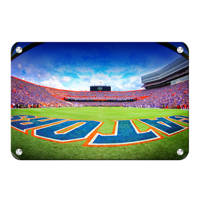 Florida Gators - Swamp End Zone - College Wall Art #Metal