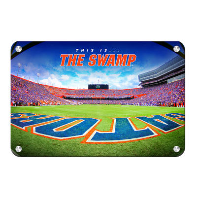 Florida Gators - This is the Swamp End Zone - College Wall Art #Metal