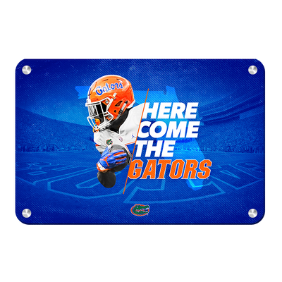 Florida Gators - Here Come the Gators - College Wall Art #Metal