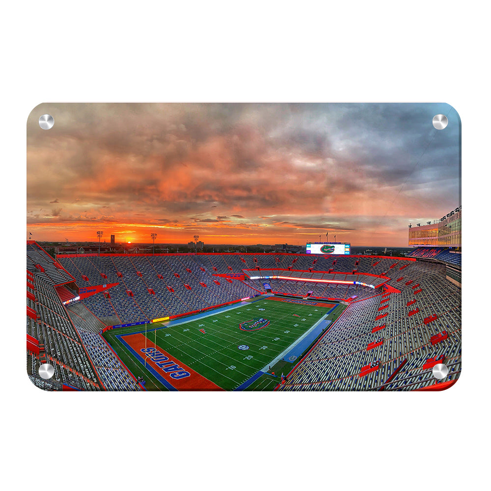 Florida Gators - Gator Sunrise - College Wall Art #Canvas